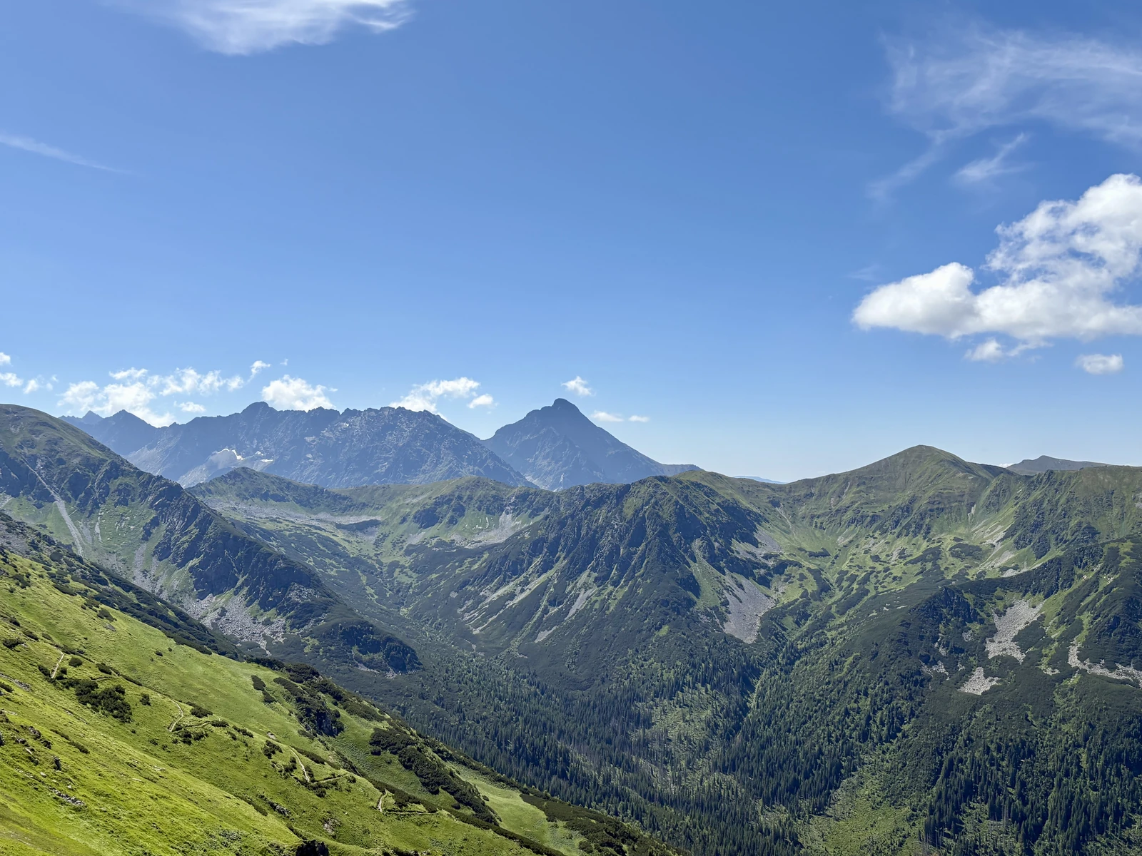 Kriváň from Kasprowy Wierch (Tatry)